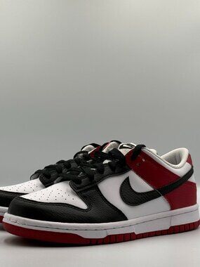 NEW Nike Dunk Low GS Black Toe Gym Red Chicago NBY HF9980-600 Women Sz 6.5 / 5Y